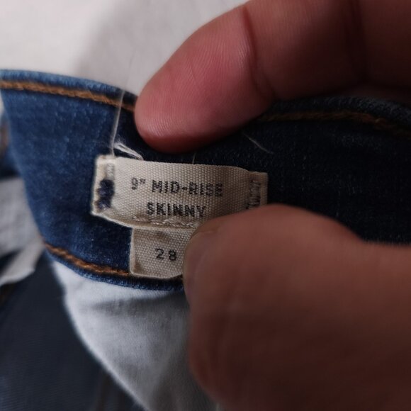 Madewell Skinny Jeans Womens 28 Blue Mid Rise Denim Classic Casual Core - Picture 4 of 15